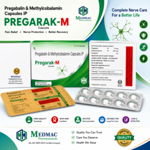 PREGARAK-M Capsules – Pregabalin & Methylcobalamin Capsules IP