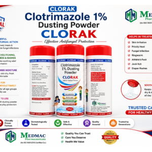 CLORAK – Clotrimazole 1% Dusting Powder