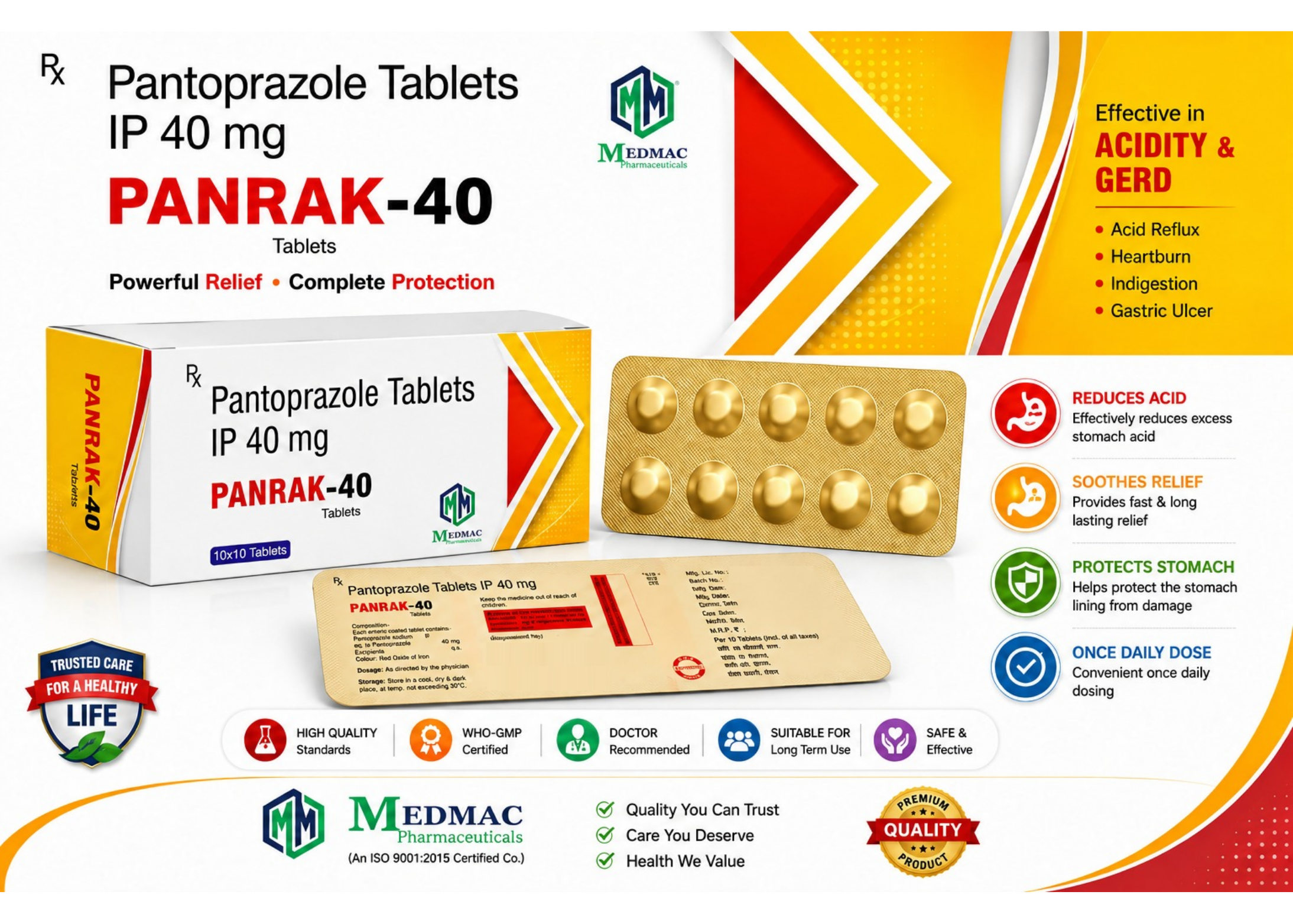 PANRAK-40 – Pantoprazole Tablets IP 40 mg