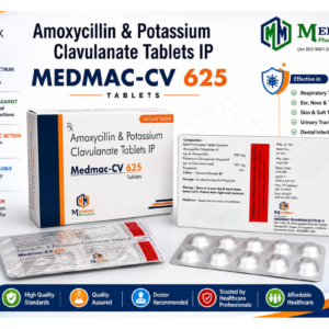 MEDMAC-CV 625 – Amoxycillin & Potassium Clavulanate Tablets IP