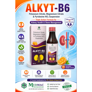 ALKYT-B6 – Potassium Citrate, Magnesium Citrate & Pyridoxine HCL Suspension